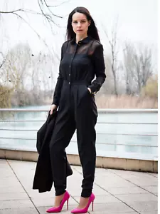 Marcelo Von Berlin at Kaleidoscope Size 10 12 Black Occasion JUMPSUIT Party £79 - Picture 1 of 7