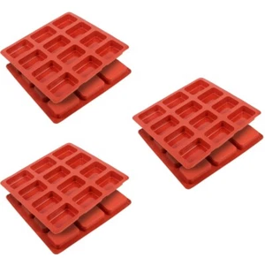 3 Pieces Silikonschokoladenform Kuchenform Zum Backen Mini-Brotpfanne - Bild 1 von 12