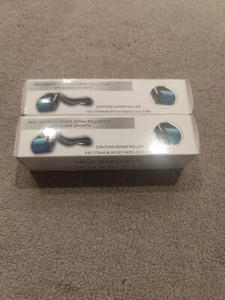 2x Derma Roller Hair Beard Growth Skin Premium Micro-needling 540 Titanium Micro - Picture 1 of 5