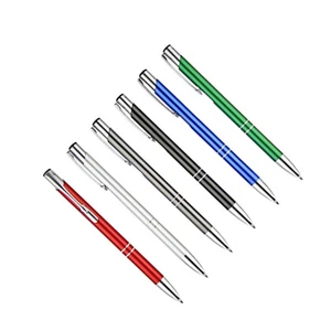 Full Metal Ballpoint Pen 1mm Black Ink Gel Pen Office Writing Stationery FashixS - Picture 1 of 28