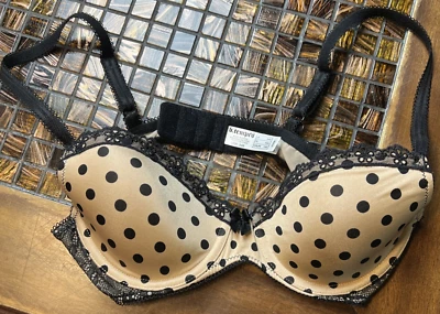 b. temptd от Wacoal 953191 Wild Thing контур бюстгальтер sz 34B в горошек - Изображение 1 из 4