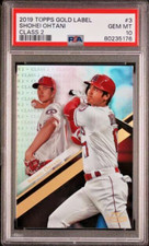 2019 Topps Gold Label 3 Shohei Ohtani Class 2 PSA GEM MINT 10 Los Angeles Angels