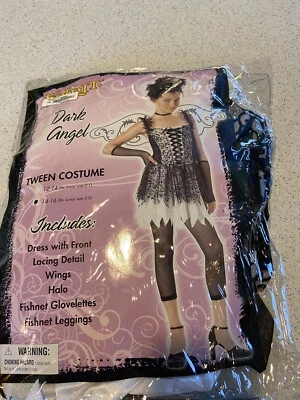 DISFRAZ HALLOWEEN ESPÍRITU ÁNGEL OSCURO JOVEN TALLA 14/16 O JR TALLA 3-5 NUEVO. Foto 1 de 4