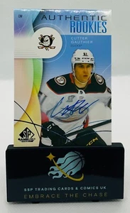 2025 NHL UD SP G/U Cutter Gauthier Blue Authentic Rookies Auto RC DUCKS #278 - Bild 1 von 2