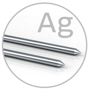 Elettrodi Argento XXL - Colloimed CM2000 CM1000 Argento Colloidale 2x300mm - Foto 1 di 3