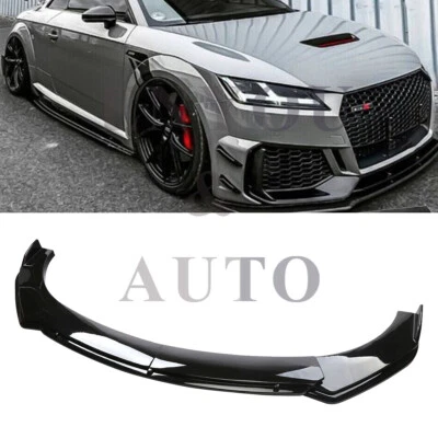 For AUDI A8 Front Bumper Lip Spoiler Lower Splitter Glossy Black Body Kit Y Foto 1 de 4