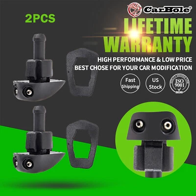 Boquilla pulverizadora para lavadora de parabrisas de ventana automática de 2 autos para Toyota Ford BMW Audi Foto 1 de 4