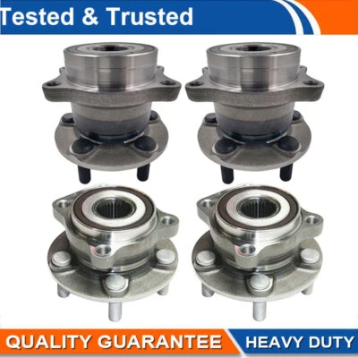 Rolamento de cubo de roda dianteira e traseira 4 peças LH RH para 2010 2011 2012 -14 Subaru Legacy - Imagem 1 de 4