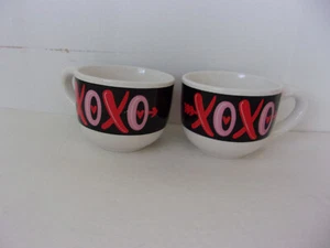 2 Dan Dee International XO  12oz. Soup Bowls / Mugs - Picture 1 of 3
