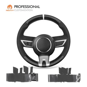 MEWANT Carbon Fiber Suede Steering Wheel Cover for Chevrolet (Chevy) Camaro 2010 - Bild 1 von 12