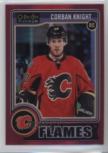 2014-15 O-Pee-Chee Platinum Red Prism /135 Corban Knight #175 Rookie RC