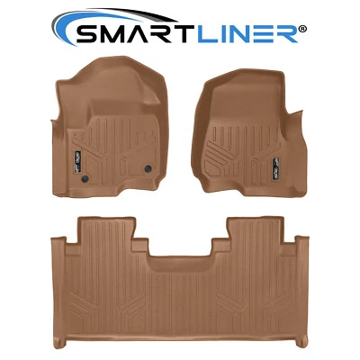 SMARTLINER Floor Mat Liner Set For 2017-20 Ford F-250/ F-350 Super Duty SuperCab - Imagem 1 de 2