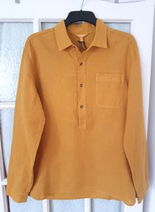 Seasalt Cornwall 100% Linen Artist's Shirt Pullover size M BNWOT - Picture 1 of 13