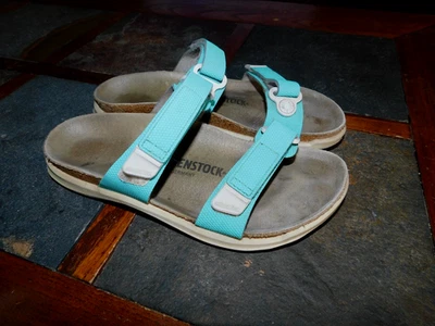 Сандалии комфортные Birkenstock модель Sahara туфли шлепанцы шлепанцы шлепанцы Aqua 38 7 - Изображение 1 из 4