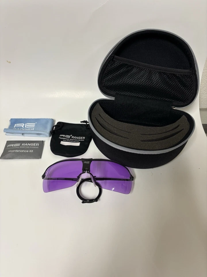 Randolph Ranger XLW (72) 黑色射击眼镜 - 135 毫米电缆寺庙带盒 — 第 1/4 张图片