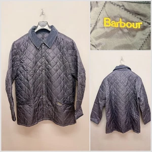 Barbour Liddesdale Men's Navy Quilted Country Vintage Jacket XL - Picture 1 of 12