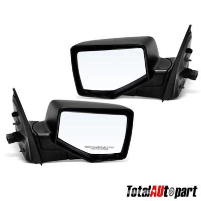 Espejo retrovisor eléctrico plegable manual negro texturizado 2 piezas para Ford Explorer 2006-2010 Foto 1 de 4