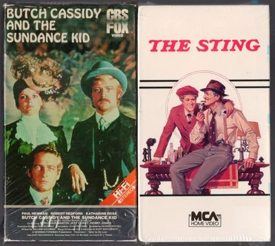 ROBERT REDFORD Butch Cassidy and the Sundance Kid + The Sting, Paul Newman 2 VHS - Image 1 of 4