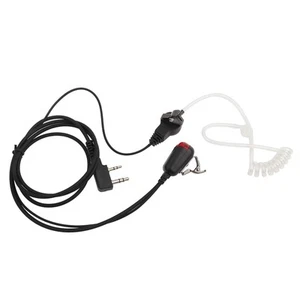 Universal 2Pin Acoustic Tube In Ear Earpiece W PPT Mic Red Light For 2 Way Ra FY - Zdjęcie 1 z 7