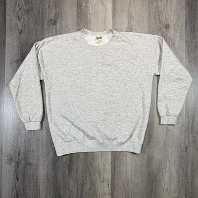 Винтажный свитшот 90-х Cheetah светло-серый с биркой мужской S подходит для XS женщин M США - Изображение 1 из 4