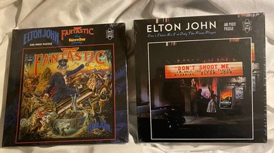 Lot of 2 Elton John Captain Fantastic & Don’t Shoot Me 500 Piece Jigsaw Puzzles - Image 1 of 4