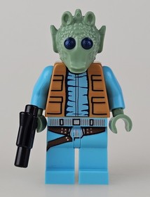 Greedo with Blaster Gun Star Wars Genuine Lego Minifigure From Set 75052