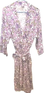 Accappatoio donna Vera Bradley in maglia taglia S/M rose selvatiche lavanda nuovo con etichetta - Foto 1 di 5