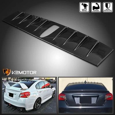 Fits 2015-2021 Subaru WRX STI Carbon Fiber Look Roof Spoiler Vortex Generator Foto 1 de 4