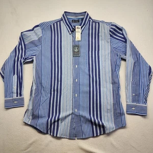 CHAPS Button Down Plaid Shirt Men's XL Lighthouse Bayside Blue NWT 60 MSRP - Picture 1 of 8