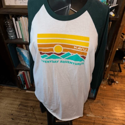 Kavu 50/50 XL Everyday Adventure trendy gorpcore raglan shirt - Image 1 of 4