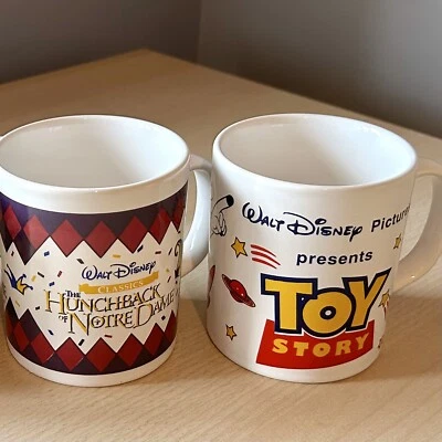 Vintage Disney Mugs - Toy Story & Hunchback Of Notre Dame Staffordshire England - Image 1 of 4