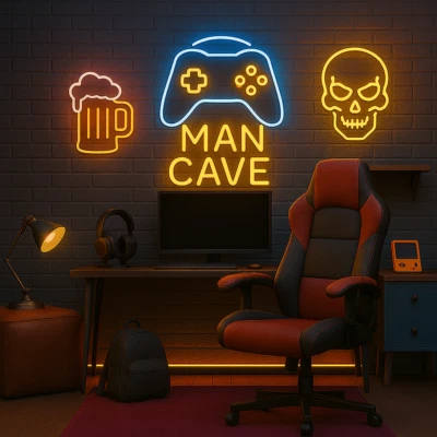 Letrero con nombre de neón personalizado - Luz LED para decoración de pared para hogar, boda, oficina, fiesta Foto 1 de 4