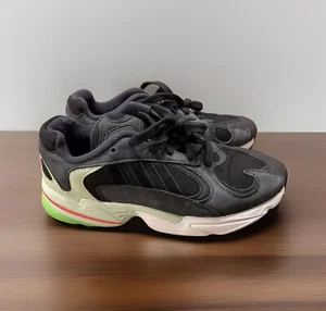 Adidas Original Unisex Yung-1 Trail Black Green Sneakers Men’s Size 8 - Picture 1 of 8
