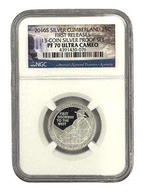 2016-S Silver Cumberland NGC PF70 Ultra Cameo Early Releases - Image 1 of 2