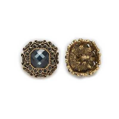 5pcs Metal Rhinestones Button Clothing Sewing Decor Accessories Coat Jacket DIY - Image 1 of 2