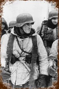 Retro Blechschild WEHRMACHT WW2 OSTFRONT 1943 30 x 20 cm Metallschild (3483) - Bild 1 von 5