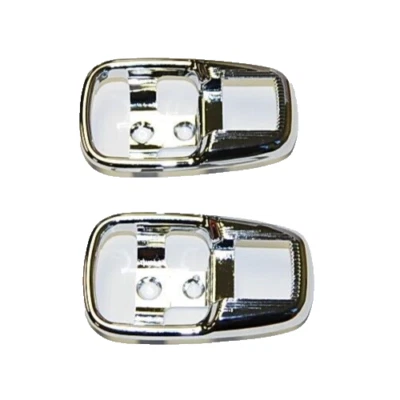 Placa de moldura de manija de puerta cromada LT/RT para Volkswagen Type1 Type2 Type3 Ghia Foto 1 de 2