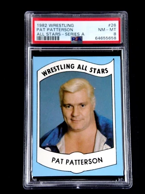 PAT PATTERSON 1982 WRESTLING ALL STARS SERIES A #26 PSA 8 ALL-STARS GRADED - Image 1 of 2