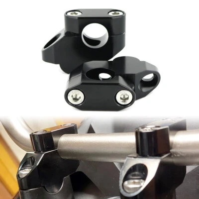 Elevadores de bloque desplazados de aluminio aptos para Yamaha XVS 950/SR400 del mercado de accesorios manillar Foto 1 de 4