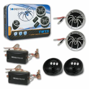 NEW Soundstream Car Audio 1" Dome Tweeters W/ Capicitor 220 Watts Pair - Picture 1 of 1