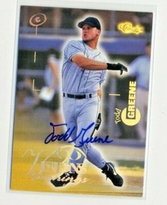 Todd Greene 1996 Classic Visions Signings Certified Autograph Auto Card