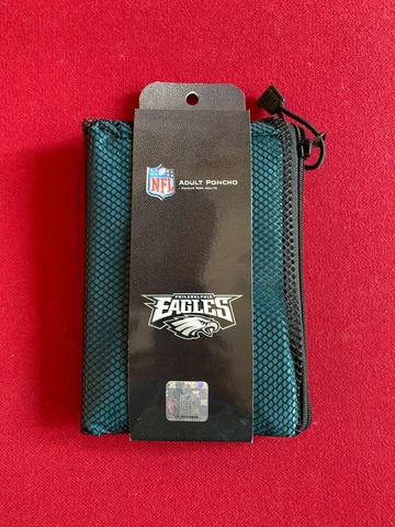 Philadelphia Eagles, NFL Licensed, Lightweight Adult Poncho, "Brand New" Cover