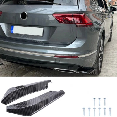 Difusor de parachoques trasero de carbono para Volkswagen Tiguan R-Line espatas canards Foto 1 de 4