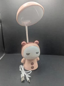 CUTE! Desk Lamp Wireless Spotlight & Colored Night Light USB Chargeable (Pink) - Picture 1 of 5