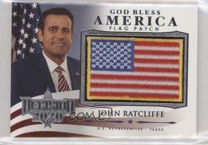 2020 Decision God Bless America Flag John Ratcliffe #GBA-30 Patch s5j
