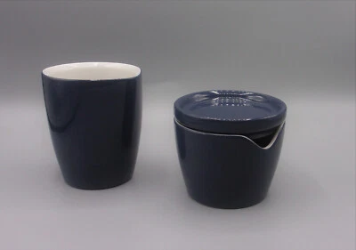 Juego de crema y azúcar Corning Ware - azul medianoche - NUEVO Foto 1 de 2