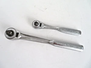 2 Vintage Craftsman -V- Series Ratchets 3/8" Drive & 1/2" Drive Quick Release - Picture 1 of 10