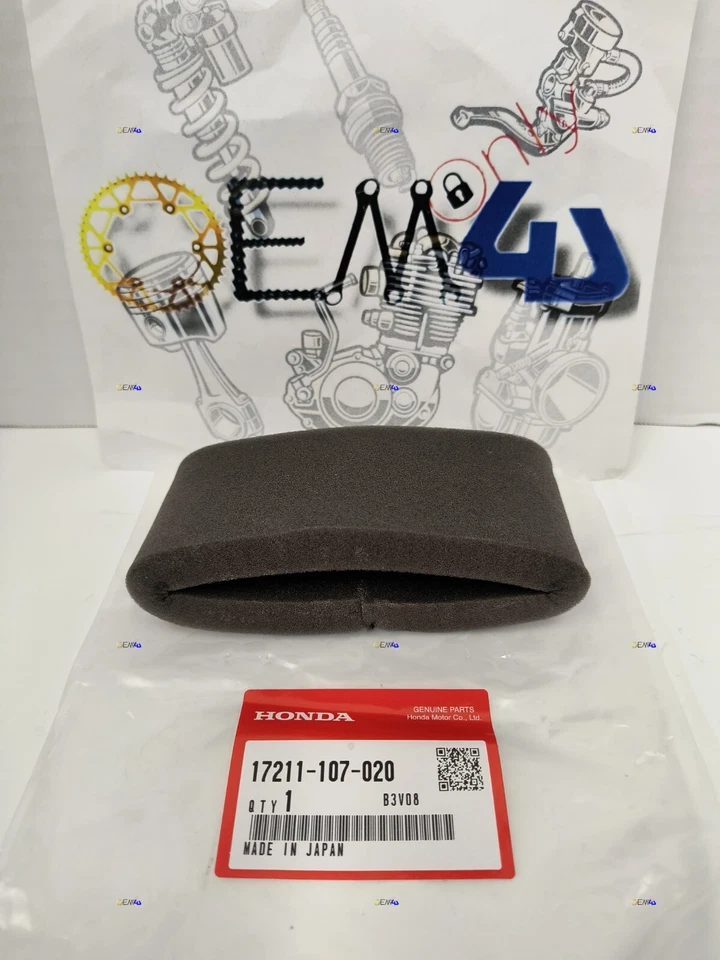 NOS Genuine Honda 17211-107-020 4x17 - TL125S XL100 XR75 XL75 - Air Filter - NEW