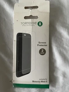 Tortoise -for Motorola Moto G screen protector pack of 2 - Zdjęcie 1 z 3