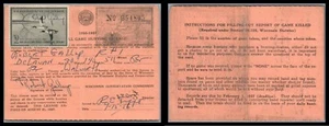 US Scott RW23 American Merganser 1956 Duck Stamp Wisconsin License. - Picture 1 of 1